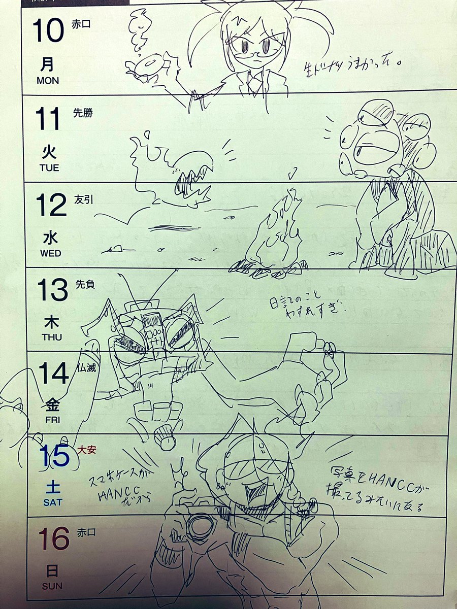 日記の落書き 