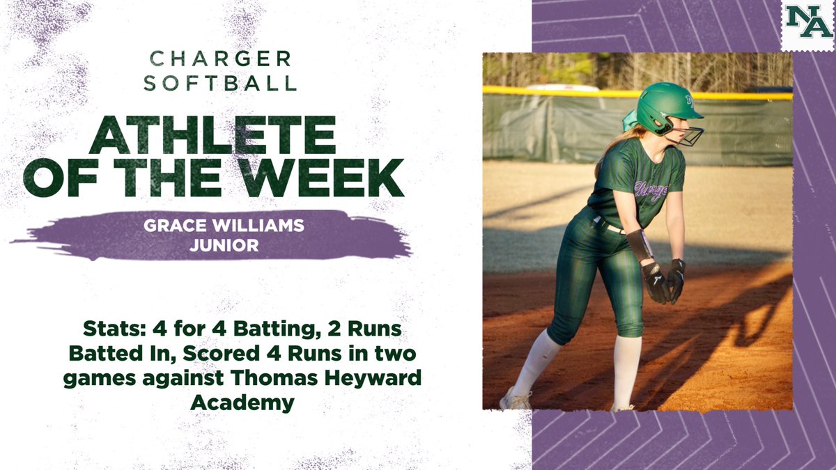 Congratulations to our Athlete of the Week! 

#GoChargers #ChargedUp