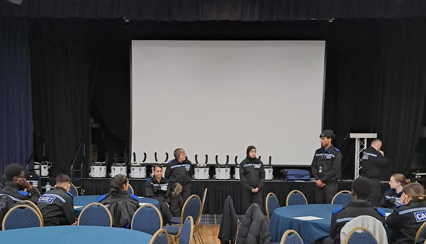 CadetsWMP's tweet image. 📢As part of our #BritishValues 🇬🇧 the #CorpsofDrums 🥁 @WMPolice @NationalVPC #Cadets &amp;amp; #Volunteer Leaders had a great time 🎙️learning the #NationalAnthem 🎶before moving on to discuss Democracy  &amp;amp; 💬challenging debate 👏👏🇬🇧🥁