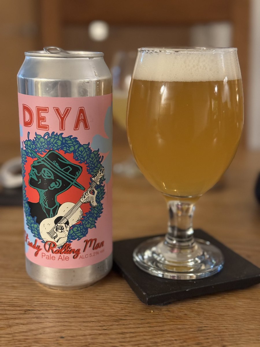 Next up was #steadyrollingman by <a href="/deyabrewery/">DEYA</a> 

Hazy Pale Ale. Nice and refreshing; a punchy start but a nice follow-up with a tasty full body.