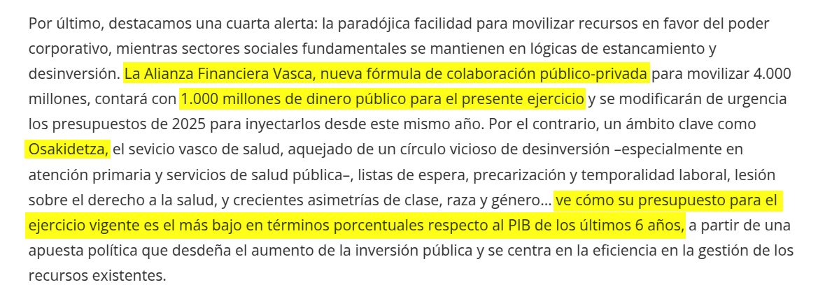 BarakaldoBOPA's tweet photo. Más para privada, menos para la pública
https://t.co/qfJoN5TuxH
ARMAS para la PAZ
LUCRO PRIVADO CON LA ENFERMEDAD para la SALUD
....
"SANA COLABORACIÓN PÚBLICO-PRIVADA"
𝗧𝗿𝗮𝗱𝘂𝗰𝗰𝗶𝗼́𝗻
"ENFERMIZA NECESIDAD DE DERIVAR ERARIO PÚBLICO A LAS EMPRESAS PRIVADAS"

#SCPDI #ZSPDI https://t.co/uXTUy7WFNX
