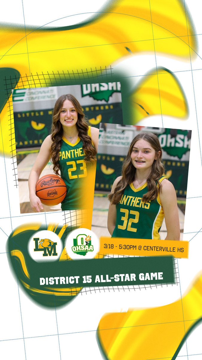 Little Miami Girls Basketball (@lm_girls_bkball) on Twitter photo Another chance to watch SR <a href="/bella_houillion/">Bella Houillion</a> & FR <a href="/AveryGreen_28/">Avery Green</a> take the floor together! This Tuesday, 3/18 @5:30 @Centerville HS! Both will represent us in the District 15 All Star Game! Avery will be recognized at half time as Underclassman of the year in District 15 (D2)👏🏼 Another chance to watch SR <a href="/bella_houillion/">Bella Houillion</a> & FR <a href="/AveryGreen_28/">Avery Green</a> take the floor together! This Tuesday, 3/18 @5:30 @Centerville HS! Both will represent us in the District 15 All Star Game! Avery will be recognized at half time as Underclassman of the year in District 15 (D2)👏🏼
