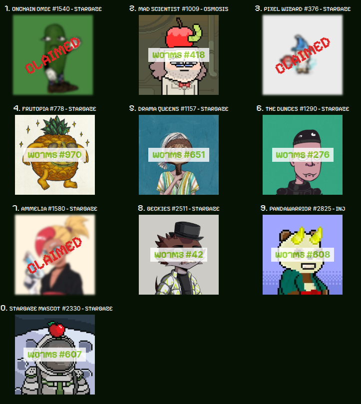 Cosmos WO7MS | Minting NOW 🪱☄️⚛️ tweet media