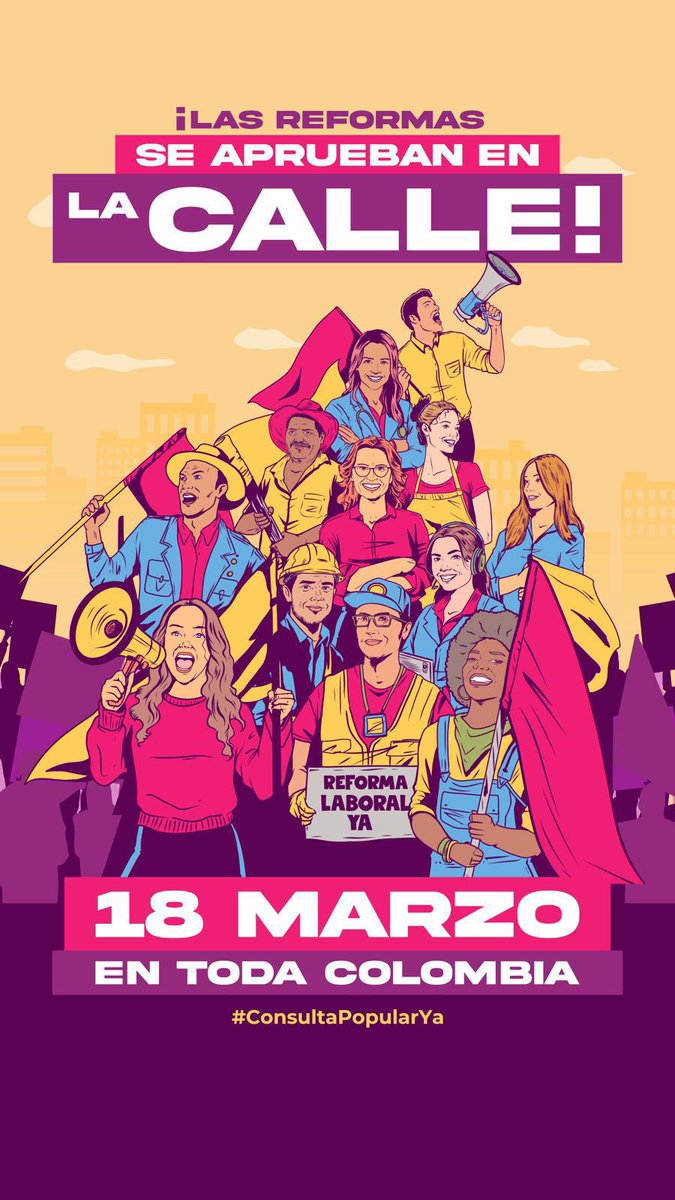 Nos vamos de consulta popular 🗳️el pueblo va a decidir sobre la reforma laboral y la de salud #Cambio ✊nos vemos en la calle este 18 de marzo