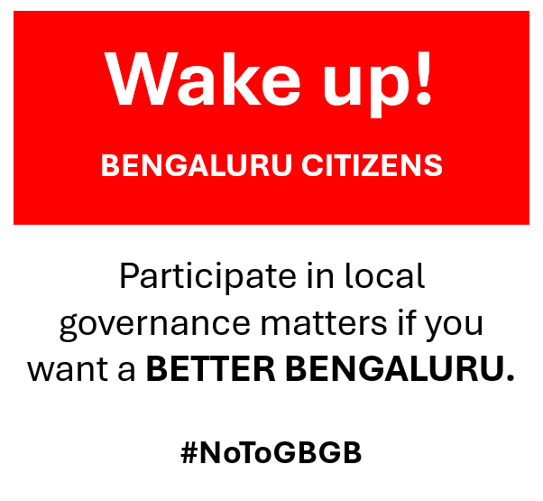 vikrammohanrao's tweet photo. Bengaluru’s governance should be for the people, by the people. The GBG Bill sidelines the MPC, removes Area Sabhas &amp; concentrates power. We need participatory governance, not control from above! #GBAbeda #NoToGBGB #NoToGBGB @CMofKarnataka @Tejasvi_Surya @DKShivakumar https://t.co/1X26IwDJzd
