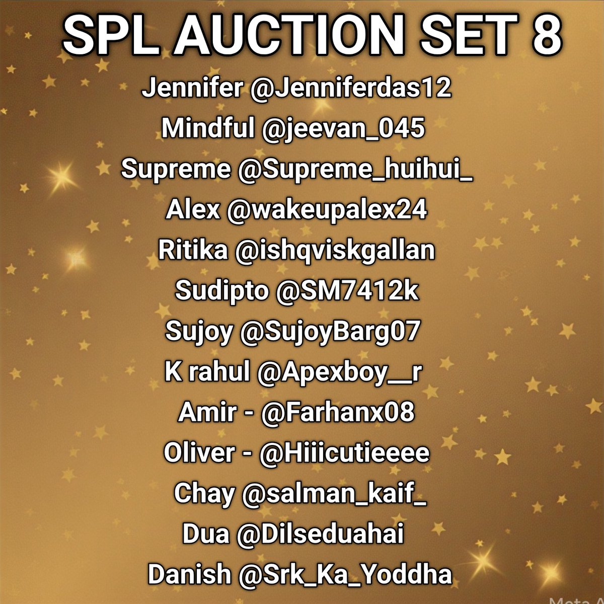 SPLOfficials's tweet photo. SPL AUCTION DAY 2 SET 8
13 TALENTED PLAYERS IN THIS SET
#SPL #AUCTIONDAY #SET8 #DAY2 https://t.co/LYPMtHAzl7