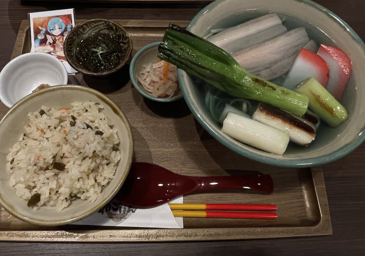 ixia_ruby's tweet image. 沖縄で食べたコラボメニュー
 #美らミク
