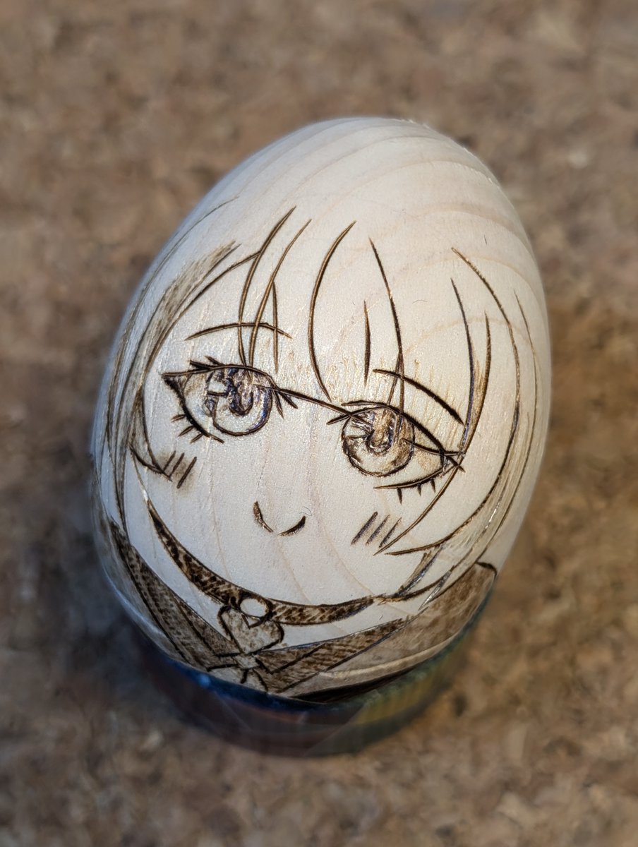 「今日のたまご、ぷりずむあっぷ所属、鶴来つゆちゃんを焦がしてみた。つり目キリっとし」|ぜろ@焦がし民のイラスト