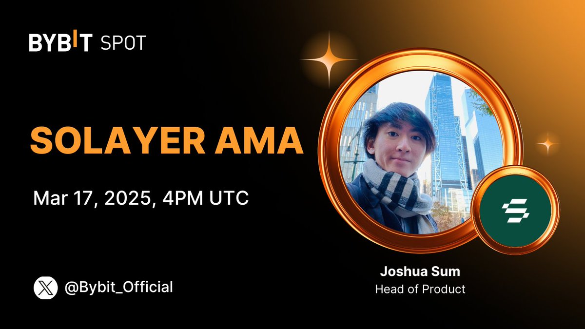 .<a href="/Bybit_Official/">Bybit</a> AMA taking place this Monday at 4 PM UTC! 

catch the latest updates on InfiniSVM, Emerald Card and more with <a href="/0xJsum/">Joshua (svm/acc)</a> 

&gt;Register now at i.bybit.com/1abJHhLa