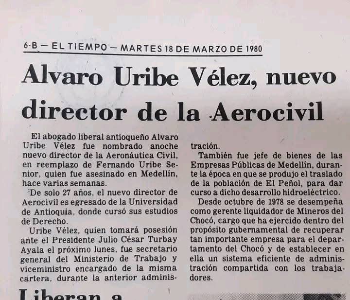 TeteHarold's tweet photo. @AlvaroUribeVel Desde ese momento comenzó la pesadilla de Colombia https://t.co/3dQg8R2gjS