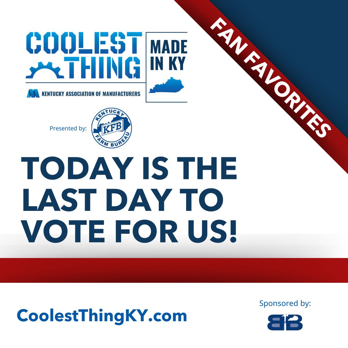 Today is the final day to cast your vote for the Coolest Thing Made in KY contest! Help Paw Finders by National Band &amp; Tag secure a spot in the next round by voting today. 
Vote here: CoolestThingKY.com/2025-nominees
Thank you for your support!