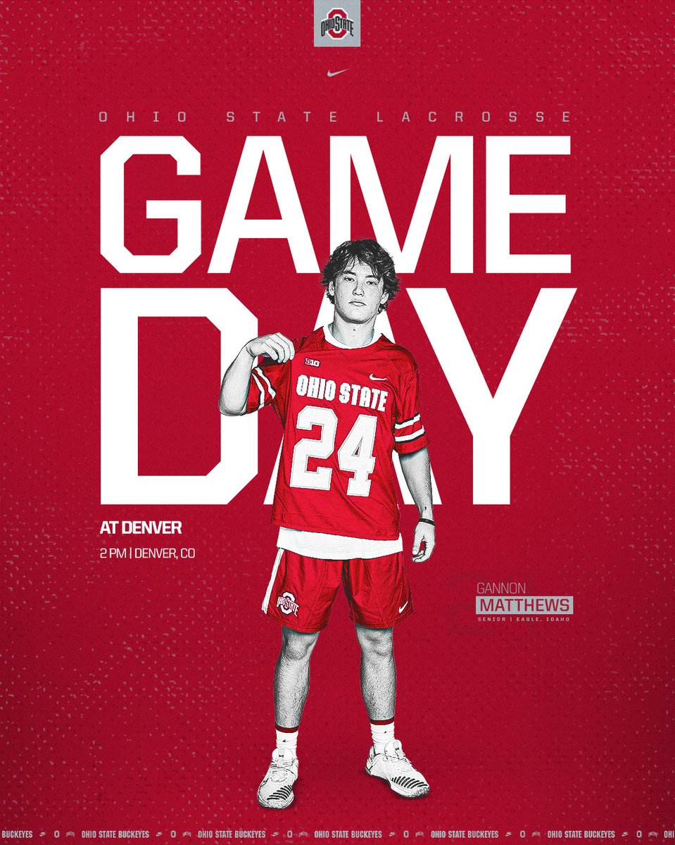 𝗚𝗔𝗠𝗘𝗗𝗔𝗬❗

Buckeyes vs. Pioneers
2 p.m. // Peter Barton Lacrosse Stadium

#GoBucks