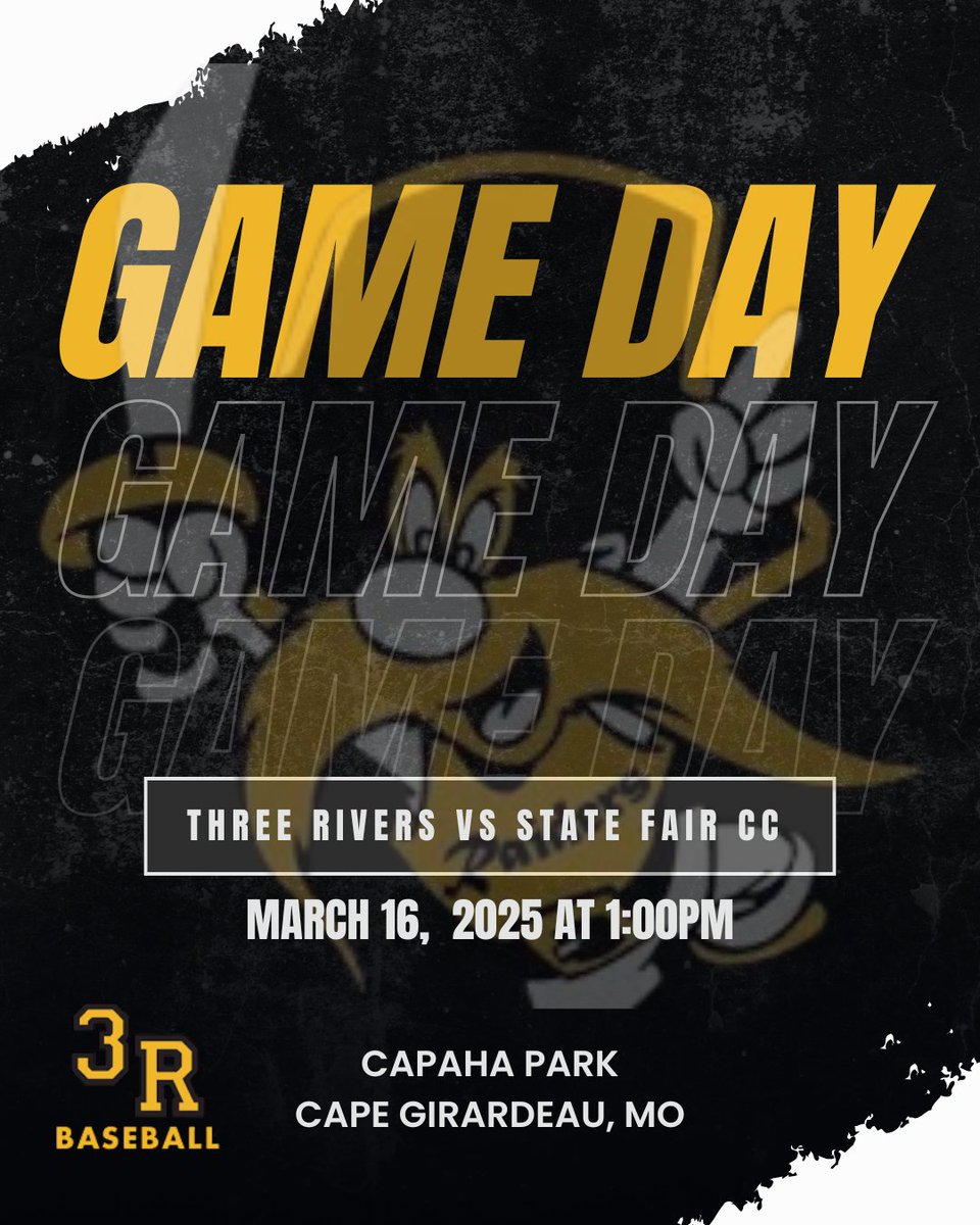 Due to wet field conditions and some debris at Three Rivers, the games have been moved to Capaha Park. We will play a double header vs State Fair. First pitch scheduled for 1:00pm
