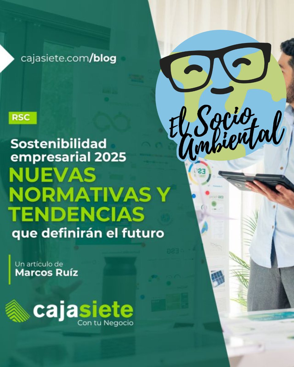 ElSociAmbiental's tweet image. 🎯 Nueva colaboración de El SocioAmbiental con el Blog de @cajasiete: "Sostenibilidad Empresarial en 2025: nuevas normativas y cómo aprovechar las tendencias que definirán el futuro".

➡️ shorturl.at/pNXrt

#CajasietecontuNegocio #RSC #RSE #ElSocioAmbiental