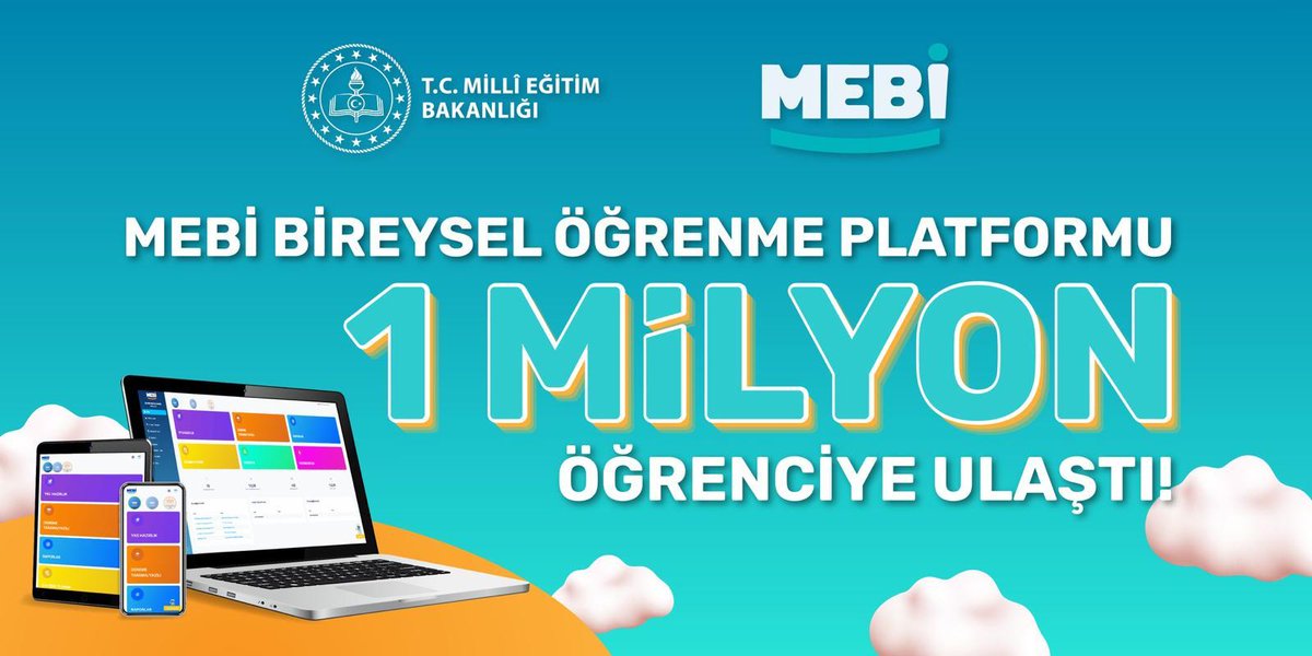 izmir_ilmem's tweet photo. 🤖👩🏻‍💻Yapay Zekâ Destekli Bireysel Öğrenme Platformu “MEBİ”ye Yoğun İlgi Sürüyor

🌟Yapay zekâ destekli bireysel öğrenme platformu MEBİ'yi kullanan sayısı 1 milyonu geçti.

👉 https://t.co/bj1lIxwbb3

@tcmeb @Yusuf__Tekin @drsuleymanelban @yahsiomer https://t.co/dVntPRXpeO