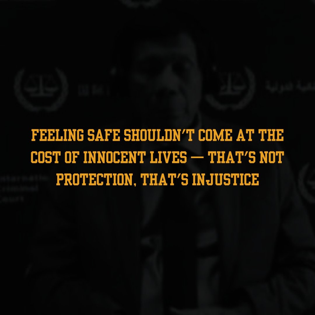 When innocent lives are taken in the name of safety, it's not protection — it's fear weaponized. No society can claim to be just if its peace is built on the graves of the powerless.