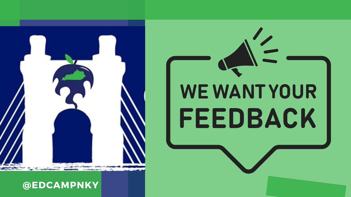 #EdCampNKY 2025 took place on February 22 at the Ignite Institute.  Whether you were able to attend or something came up...we need your feedback to help us plan an amazing event for you next year!

We have just 3 anonymous questions for you: bit.ly/edcampnkyfeedb…