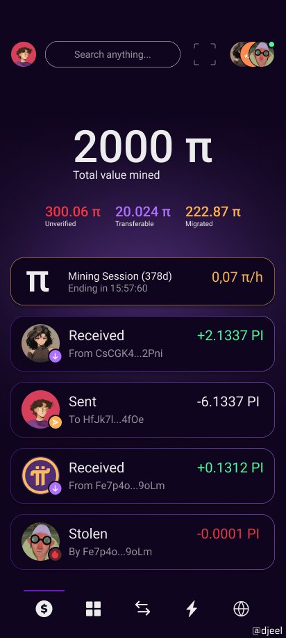 itsdjeel's tweet photo. I just finished redesigning the UI Homepage of the Pi  Network App! I’d love to hear your thoughts and feedback on the new  look. 💜

Feeling generous and would like to support my work ?wallet address : GCCXXTMMUGKJ3VIO54UE3GZE7UHJMHHMEVW4RSYRDM6JHTU4GWFVBUTT #PiNetwork https://t.co/Hn39zbxyeF