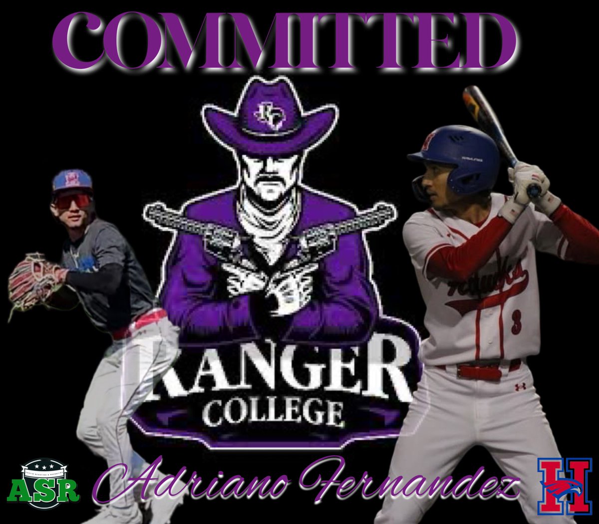 Adriano Fernandez (@fernandez_1372) on Twitter photo I am blessed to announce that I will be continuing my academics and playing baseball at Ranger College! I want to thank God for his guidance. Also thankful for my family, coaches, and teammates who have supported me!🤞🏽
<a href="/RangerBaseball_/">Ranger College Baseball</a> <a href="/Hawk_Hardball/">Hays Hawks Baseball</a> <a href="/coachfred78/">Freddie Fernandez</a> <a href="/AustinSR_/">Austin Scouting and Recruiting</a> I am blessed to announce that I will be continuing my academics and playing baseball at Ranger College! I want to thank God for his guidance. Also thankful for my family, coaches, and teammates who have supported me!🤞🏽
<a href="/RangerBaseball_/">Ranger College Baseball</a> <a href="/Hawk_Hardball/">Hays Hawks Baseball</a> <a href="/coachfred78/">Freddie Fernandez</a> <a href="/AustinSR_/">Austin Scouting and Recruiting</a>
