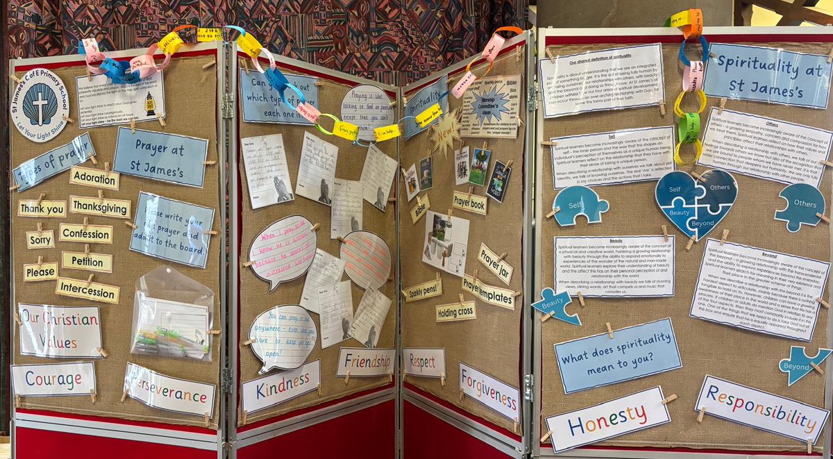 What a fantastic time we had at St James’ Church this morning thinking about ‘The Power of Prayer’. We drew ‘Grateful Graffiti’, tied our prayers of confession onto ‘Sorry Strings’ and made ‘Please Paper Chains’. ✝️⛪️🙏🏻 #TheStJamesWay #LetYourLightShine #PrayerChangesThings