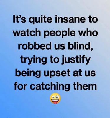 Do you agree?  Are the thieves upset because Elon has caught them stealing us blind?