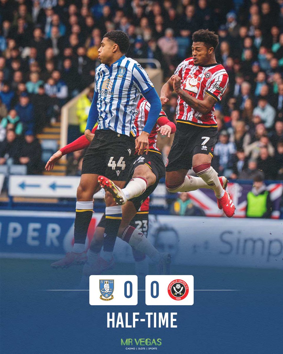 ⏸️ Half time at Hillsborough

#SHWSHU