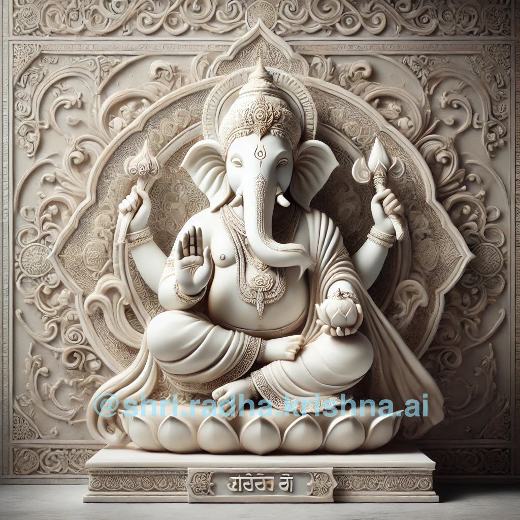 ShriRadhaAi's tweet photo. May Lord Ganesha bless your life with wisdom, prosperity, and happiness. Remover of obstacles, giver of strength—Jai Shri Ganesh!

#LordGanesha #GanpatiBappaMorya #GaneshaBlessings #Vighnaharta #GaneshChaturthi #SpiritualVibes #DivineGrace #HinduGods #SacredEnergy #GanpatiLove https://t.co/ulpZtTPCpG