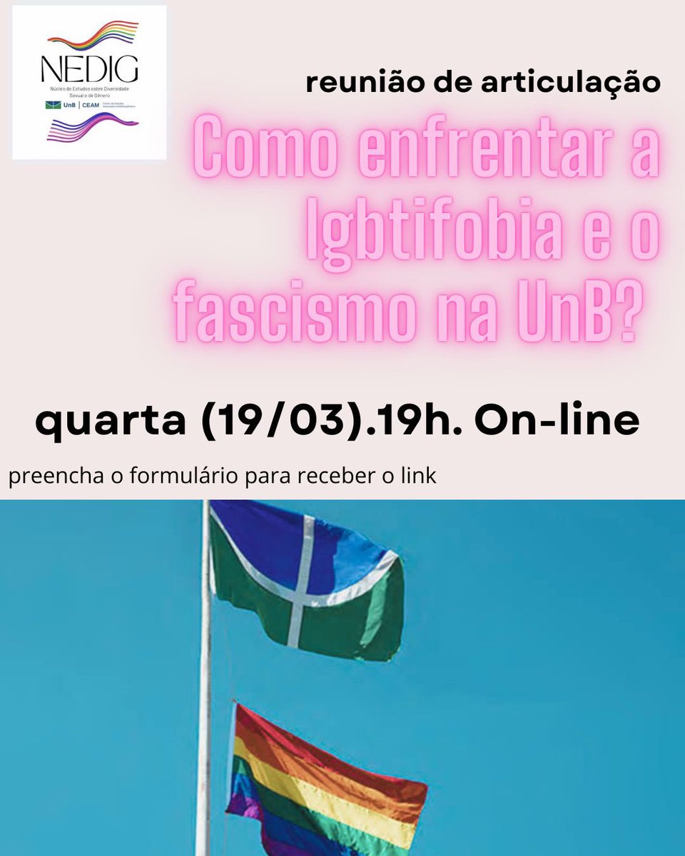 Querides, queremos pedir o apoio de vocês. Nossa disciplina PENSAMENTO LGBT BRASILEIRO entrou no radar de gente que vai pras aulas pra fazer material pra internet, buscando desmoralizar a Universidade e provocar pânico moral-sexual.

docs.google.com/forms/d/e/1FAI…