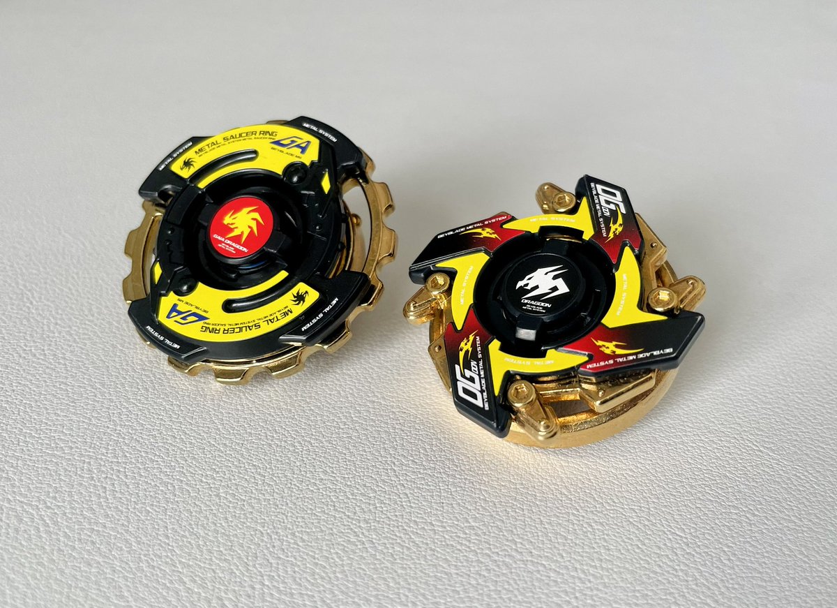 BeyHyper's tweet image. Black &amp;amp; Gold 🐉 

#beyblade #dragoon #tyson #daichi #ベイブレード #爆転シュートベイブレード #beyhyper