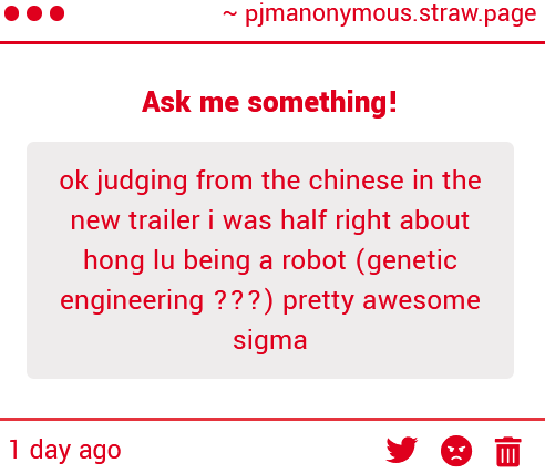 PJMAnonymous's tweet photo. hong lu robot https://t.co/FkLlymXPfS
