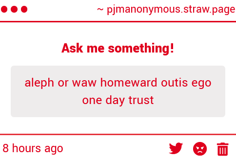 PJMAnonymous's tweet photo. outis lcb waw aleph homeward ego https://t.co/ug3UgFQzS2