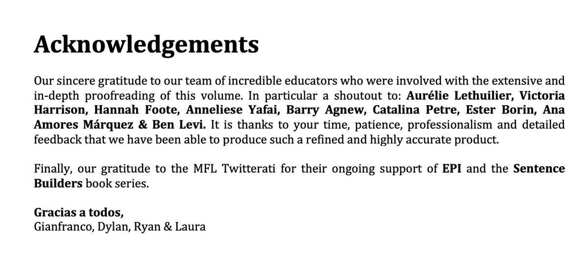 Spanish TRILOGY 1 - Grammar Book... now LIVE!!!

Congrats to Ryan &amp; Laura! 

And a huge thanks to the Guest Checker team! 
Aurélie L, Victoria H, Hannah F, Anneliese Y, Barry A, Catalina P, Ester B, Ana M &amp; Ben Levi

#mfltwitterati <a href="/gianfrancocont9/">Dr Gianfranco Conti</a> 

amazon.co.uk/dp/3911386109