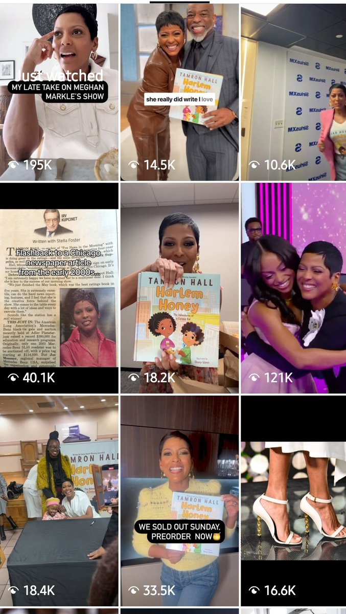 MarleyNeens's tweet photo. Tamron Hall 
195K views in 22 hrs, after she spoke about watching 👇🏼💕 #WithLoveMeghanOnNetflix https://t.co/YDH1nnch36