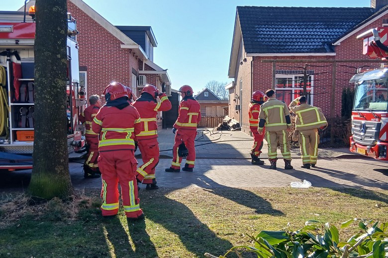 Schoorsteenbrand in Nieuw-Weerdinge
