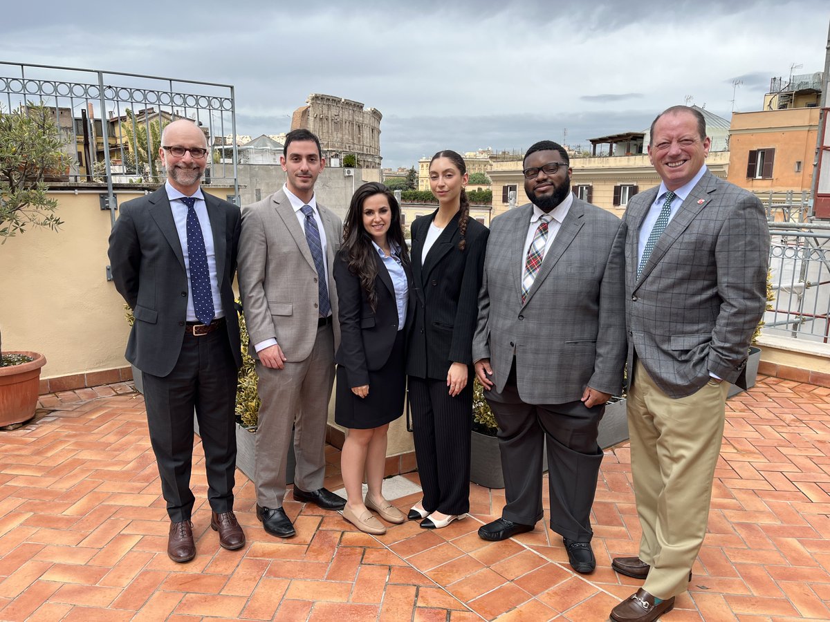 CtrLawReligion's tweet photo. Last week, our Student Fellows took part in the International Law &amp; Religion Moot Court Competition in Rome. Students from schools in the US &amp; Europe took turns arguing a mock case before the US Supreme Court and the European Court of Human Rights. Congrats to all! https://t.co/n1nGHv9nt5