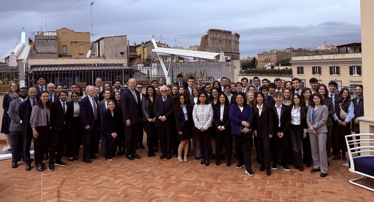 CtrLawReligion's tweet photo. Last week, our Student Fellows took part in the International Law &amp; Religion Moot Court Competition in Rome. Students from schools in the US &amp; Europe took turns arguing a mock case before the US Supreme Court and the European Court of Human Rights. Congrats to all! https://t.co/n1nGHv9nt5