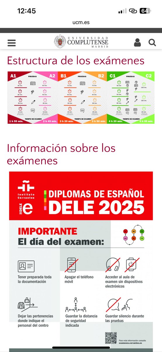 No te pierdas las próximas convocatorias del DELE 🆙 en nuestro centro. 👉 ucm.es/ccee/dele