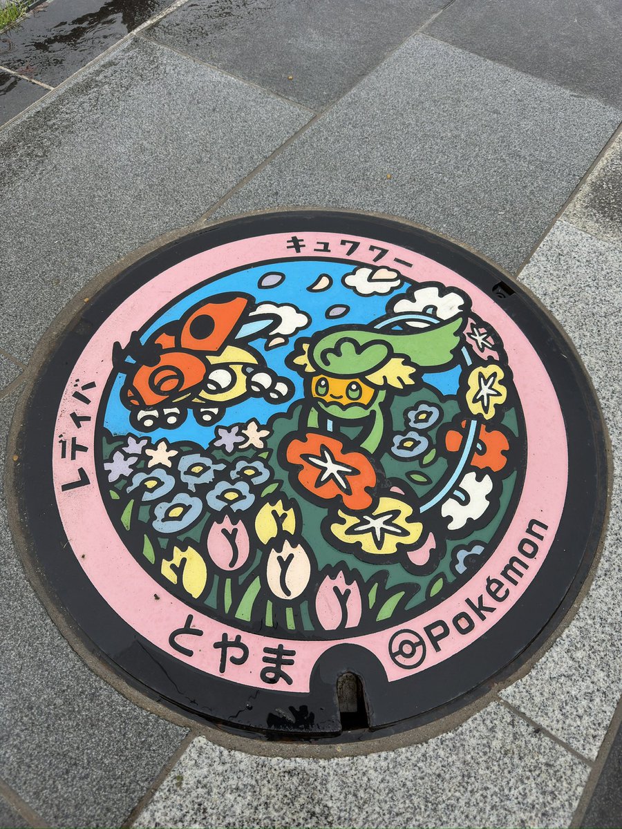 y___mnst's tweet photo. ポケモンGOしながらマンホール巡り楽しいかも https://t.co/t7oPE2UewE