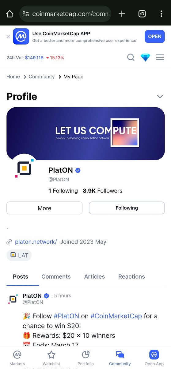 triujiana's tweet photo. @PlatON_Network lat1yrezaef0j0qgx7pms874e3rrmrhzhx7c2alu5v https://t.co/X1APKFbtM0