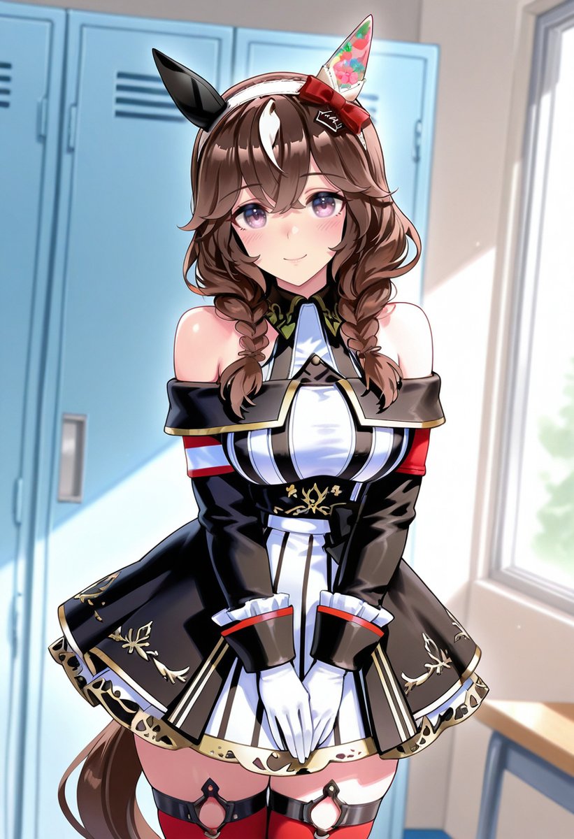RamonuLover's tweet photo. #AIイラスト #AIart #stableDiffusion #ILXL #ウマ娘 #カレンブーケドール
カレンチャンの勝負服を着せる! https://t.co/DEftyeJpd2