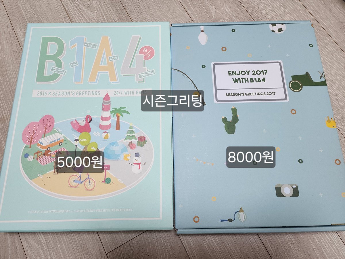 qwe0114_'s tweet photo. 시즌그리팅 판매합니다! 택미포 가격이며
택배비 4500원 추가됩니다. 반택 불가×
#B1A4 #비원에이포 #신우 #산들 #공찬 https://t.co/706sT6jzHm