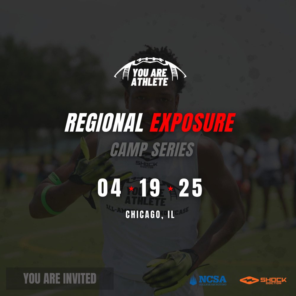 Got invited to one of the biggest football camps in Illinois I can’t wait to show off my skills !