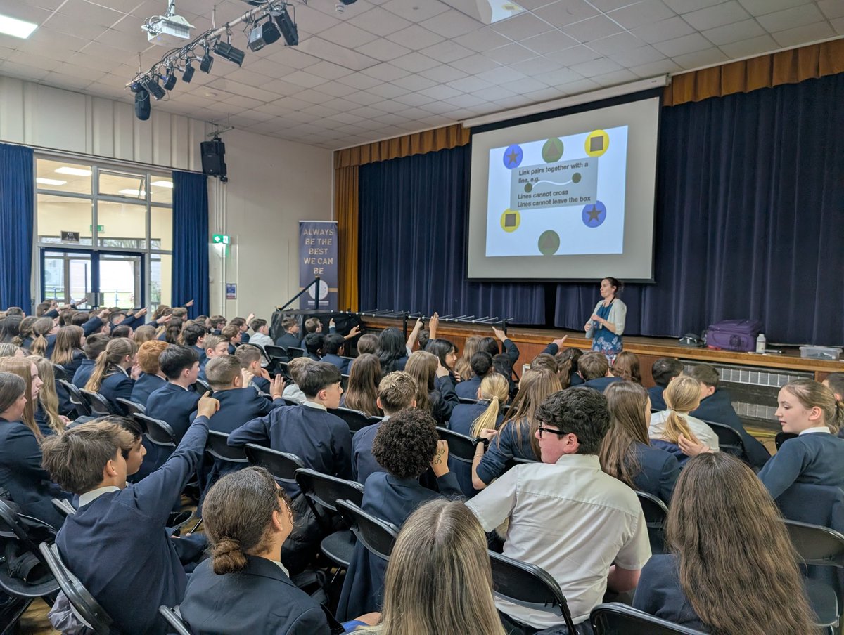 Chelmermaths's tweet image. On Friday (Pi day!) the whole of year 7-10 were lucky enough to see a Maths talk. Year 8-10 explored some freaky probability and Year 7 learnt about topology and properties of shapes, including an exciting smoke ring demonstration!

@ChelmerValleyHS 
@chelmerSTEAM 
@thinkmaths