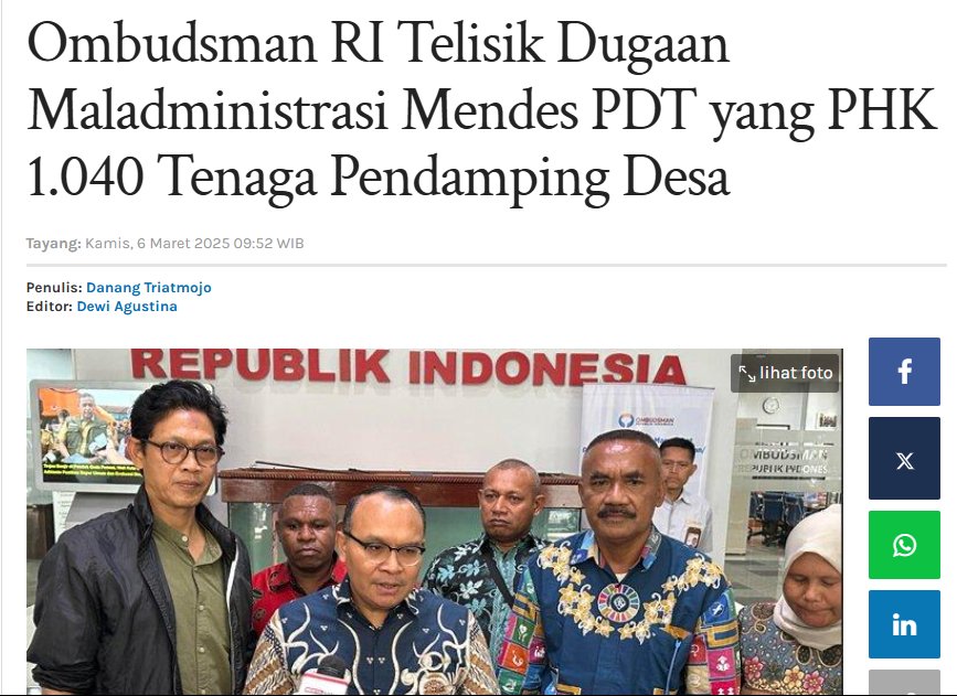 Menteri <a href="/kemendespdt/">#BangunDesaBangunIndonesia</a> (Menteri desa) Yandri Susanto menurut gw menteri yg paling bermasalah hukum semenjak diketahui menggunakan kekuasaanya utk memenangkan istrinya di pilkada Kab. Serang. Menurut gw harusnya presiden <a href="/prabowo/">Prabowo Subianto</a> harus memecat dia jadi menteri