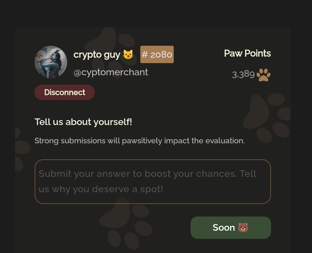 cyptomerchant's tweet image. In less than a day I earned more than 1000 paw points on @Boithebear 
It doesn&apos;t matter how small your account is just give it a shot 🥃 

#pmmodiinnxtconclave #VichyLiftactivxWilliamEst #LaCasaDeLosFamosoCol #cepostaperte #UFCVegas104