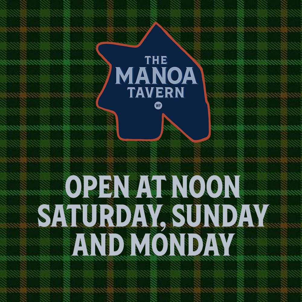 WFmanoatavern's tweet photo. St Patrick Weekend. Doors open Saturday, Sunday and Monday at noon. Come enjoy some ham and cabbage or Guinness beef stew with your favorite Irish pint. https://t.co/ZW2VjzSvNY
