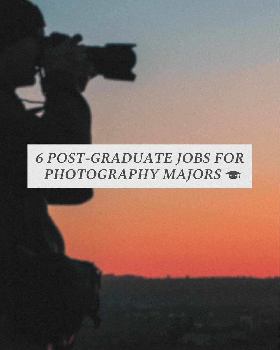 Graduation is coming up, and it’s time to start thinking about what’s next. 

Here are so many ways to turn your passion into a career. Check out these six creative paths to get inspired: bit.ly/3DRotEA

#classof2025 #graduation #prophotographers