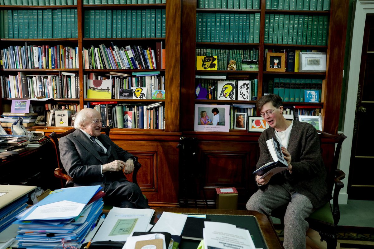 President of Ireland (@presidentirl) on Twitter photo Just before Christmas, President Higgins spoke to <a href="/ManchanMagan/">Manchán Magan</a> for <a href="/trailblazery/">The Trailblazery</a> about the Irish language and much more. The conversation is now available to watch at youtu.be/bsmqmoUSFAo?si… Just before Christmas, President Higgins spoke to <a href="/ManchanMagan/">Manchán Magan</a> for <a href="/trailblazery/">The Trailblazery</a> about the Irish language and much more. The conversation is now available to watch at youtu.be/bsmqmoUSFAo?si…