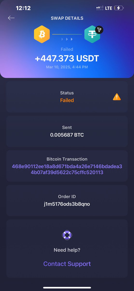 wavyofficial_'s tweet photo. Dear @Changelly_team It's almost a week now i haven't get a refund of my bitcoin, I'm writing to express my frustration and concern regarding the delayed resolution of my failed Bitcoin swap transaction. Despite providing all necessary information and verification. https://t.co/wXNY8FkuYi