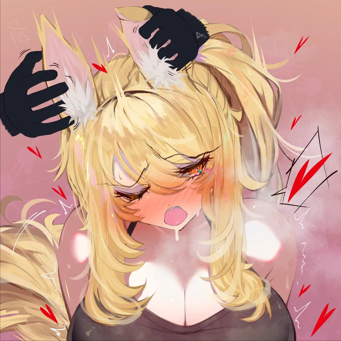二アールさんの耳を揉み続けたらどうなっちゃうのっと 